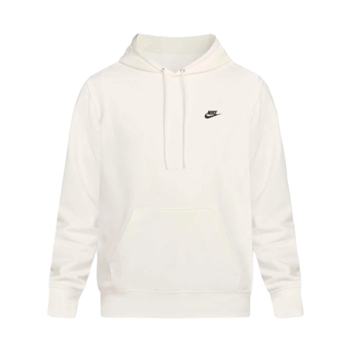 FN3867-133 Nike Club French Terry Pullover Hoodie Sail Black - Asia