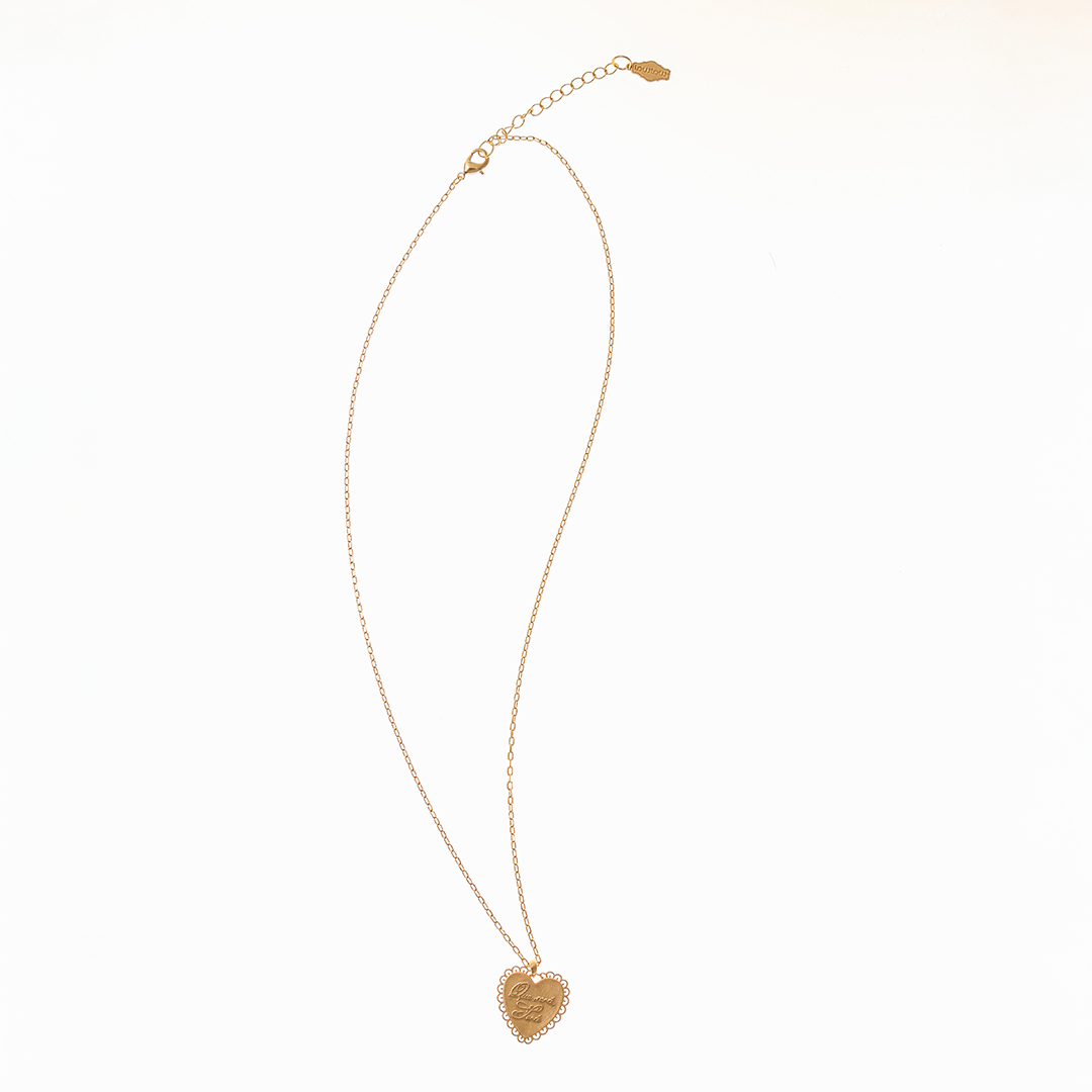 토우토우아카이브 하트 크로셰 팬던트 목걸이 골드(TOWTOW.ARCHIVE Heart Crochet Pendant Necklace Gold) - 2