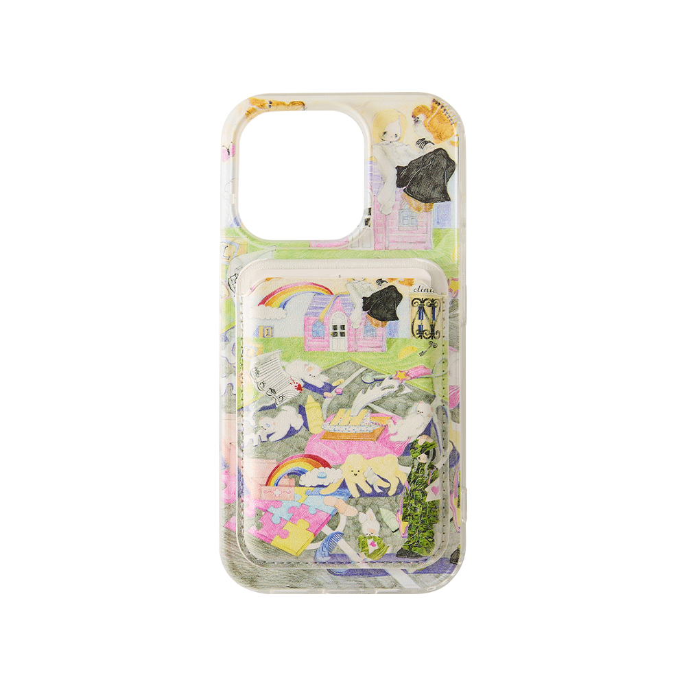 유쓰배쓰 맥세이프 카드 월렛 폰 케이스_드림 가든(YOUTHBATH MagSafe Card Wallet Phone Case_Dream Garden)