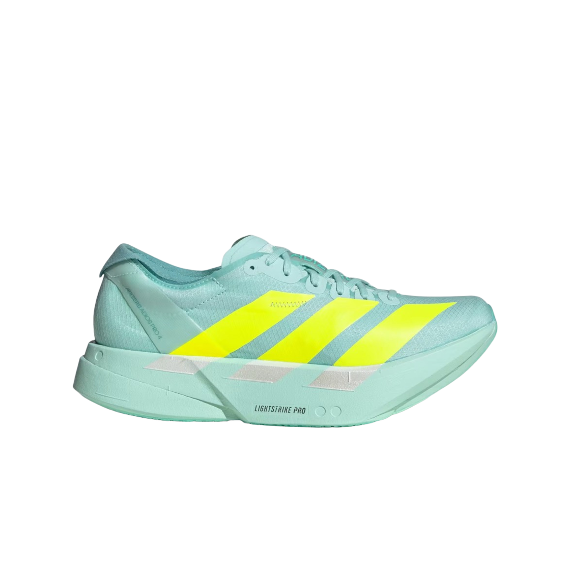 (W) 아디다스 아디제로 아디오스 프로 4 세미 플래쉬 아쿠아 루시드 레몬((W) Adidas Adizero Adios Pro 4 Semi Flash Aqua Lucid Lemon) - 1