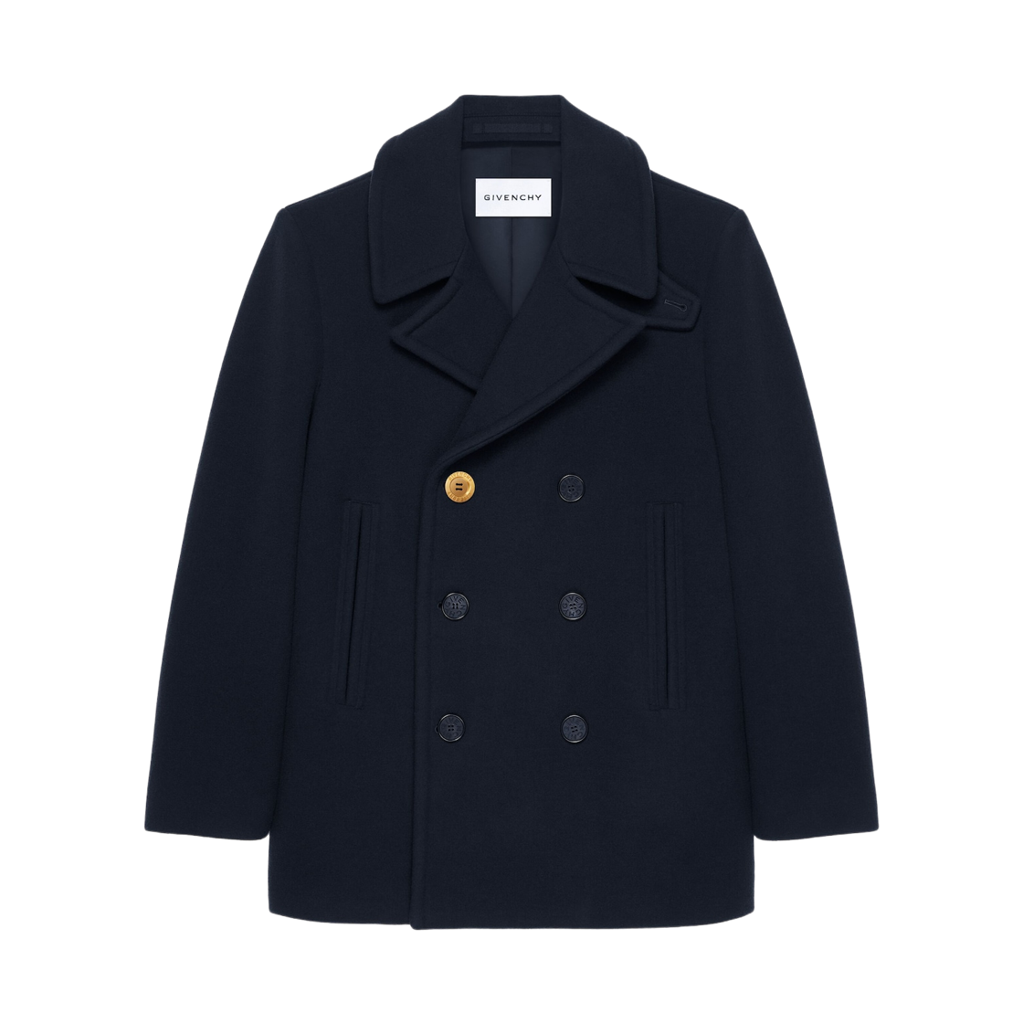 지방시 울 피코트 다크 블루(Givenchy Peacoat in Wool Dark Blue)