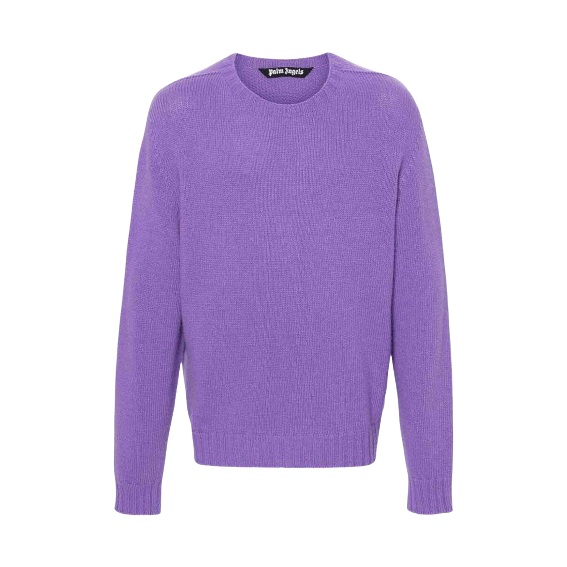 팜엔젤스 커브드 로고 스웨터 - 바이올렛(Palm Angels Curved Logo Sweater - Violet)