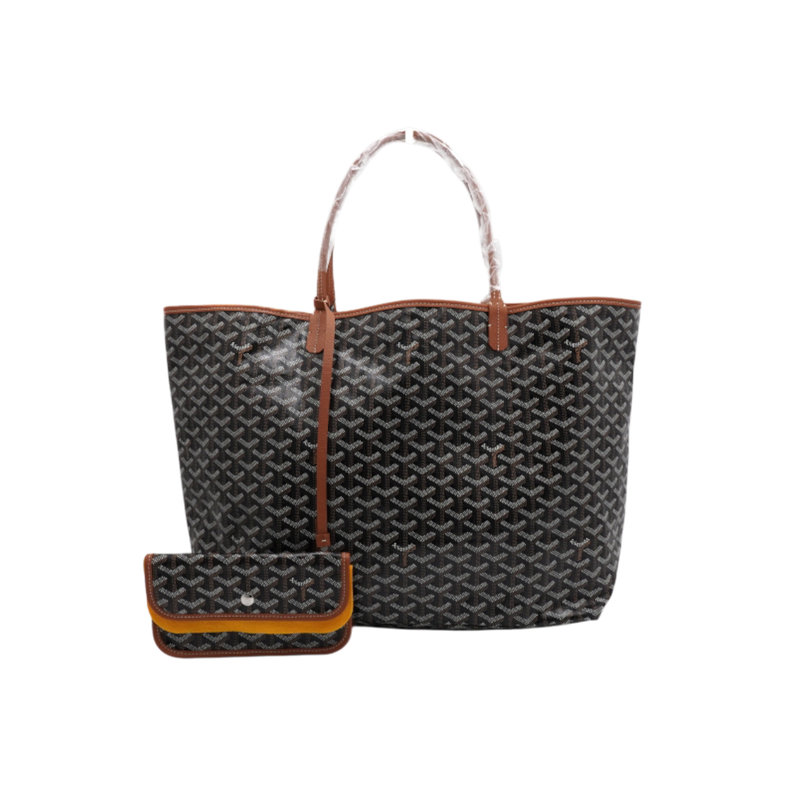 ITWAET28GJWO Goyard Saint Louis GM Black Tanned Shopper Tote Bag
