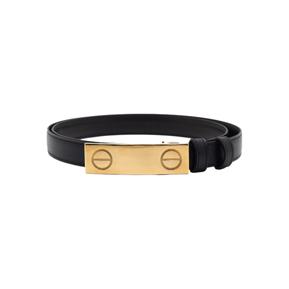 IT3LJPGEOCRA Cartier Gold Buckle Love Reversible Women's Belt