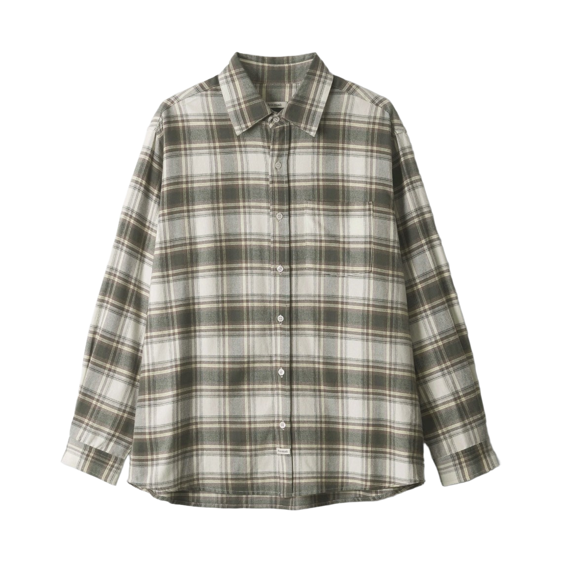 - Aviemuah Vintage Distressed Check Shirt Green