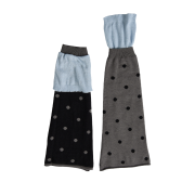 YOUTHBATH Dot Layered-Style Leg Warmer (Reversible)