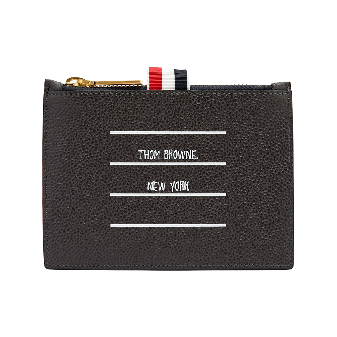 MAW101A-05808-015 Thom Browne Paper Label Coin Case Charcoal