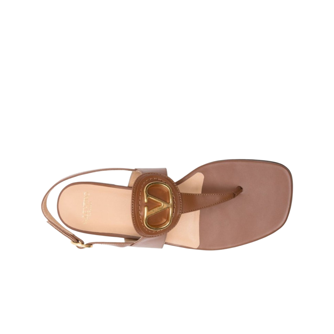 (W) 발렌티노 브이로고 시그니쳐 샌들 브라운((W) Valentino Vlogo Signature Sandals Brown) - 2