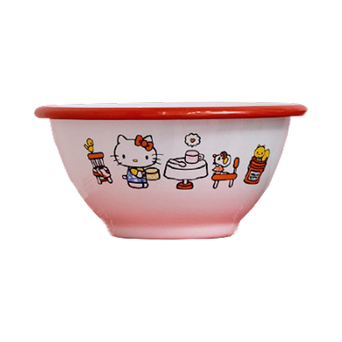산리오 x 크로우캐년 헬로 키티 요거트 보울 레드(Sanrio x Crow Canyon Hello Kitty Yogurt Bowl Red)