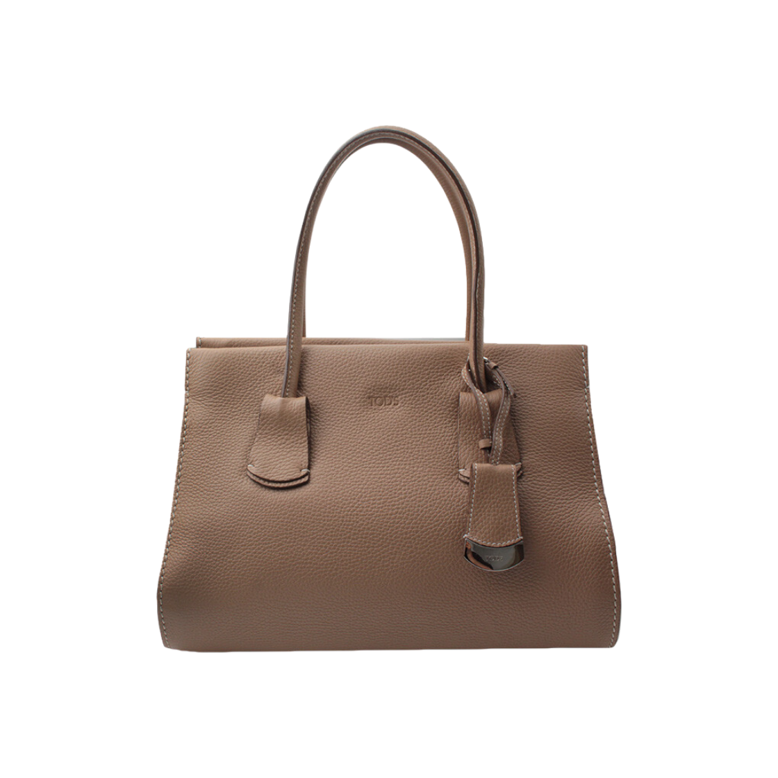 IT8KN6ULUWAE Tods Top Brown Leather Tote Bag
