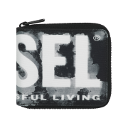 Diesel Rave Bi-Fold Coin Zip Xs Wallet Black