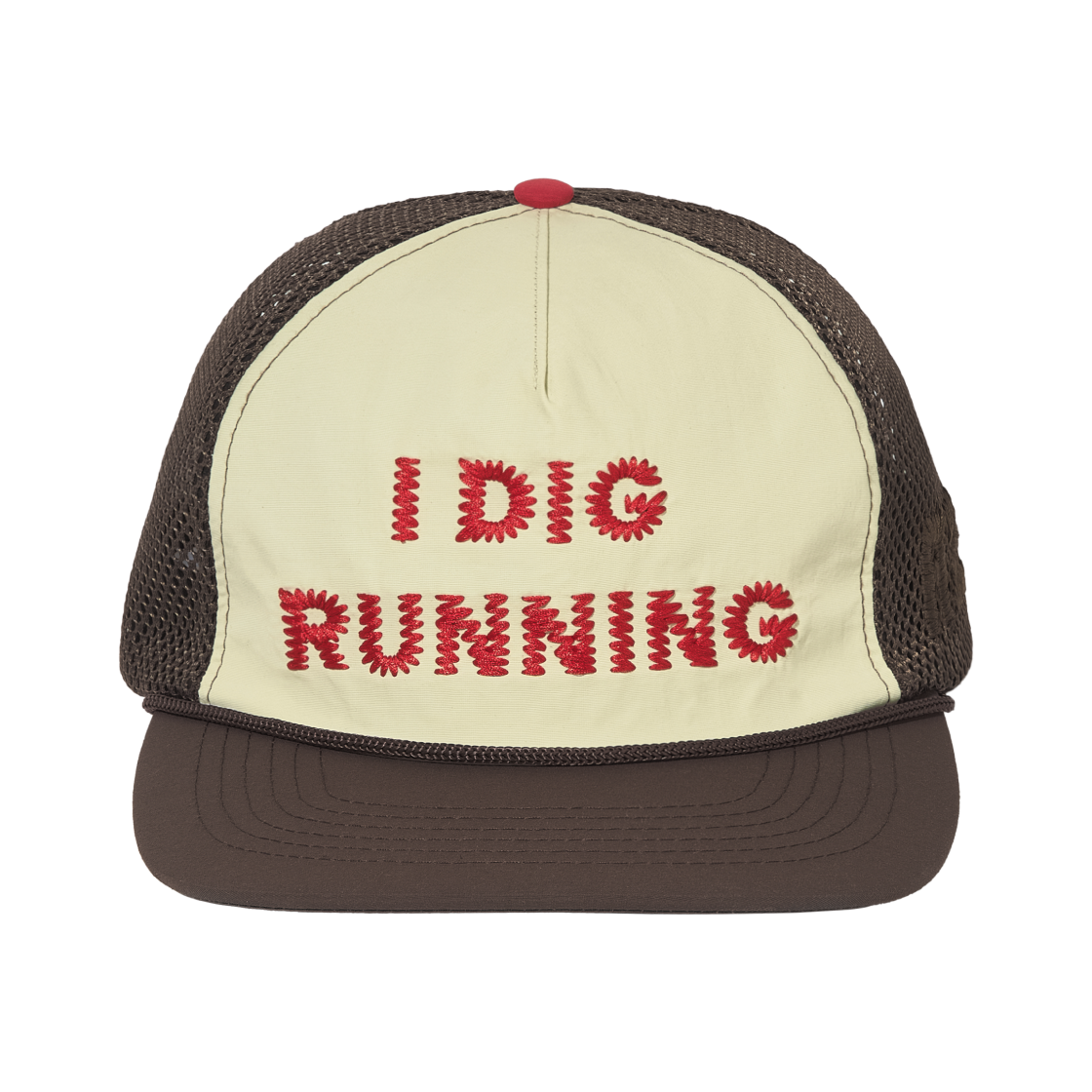 알렉스 조노 아이 디그 러닝 트러커 햇 OG 브라운(Alex Zono I Dig Running Trucker Hat OG Brown)