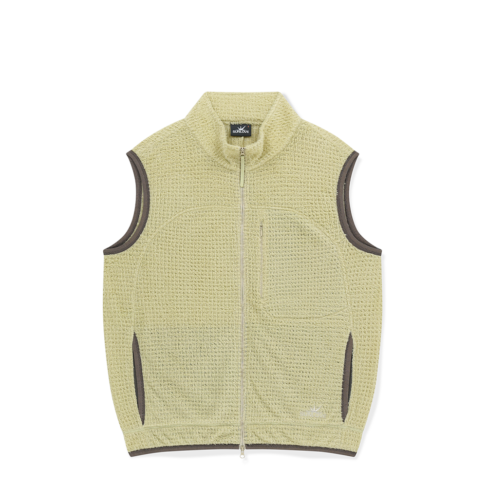 [트리플적립]썬러브 폴라텍 알파 집업 베스트 베이지([트리플적립]SUNLOVE Polartec® Alpha® Zip Up Vest Beige)