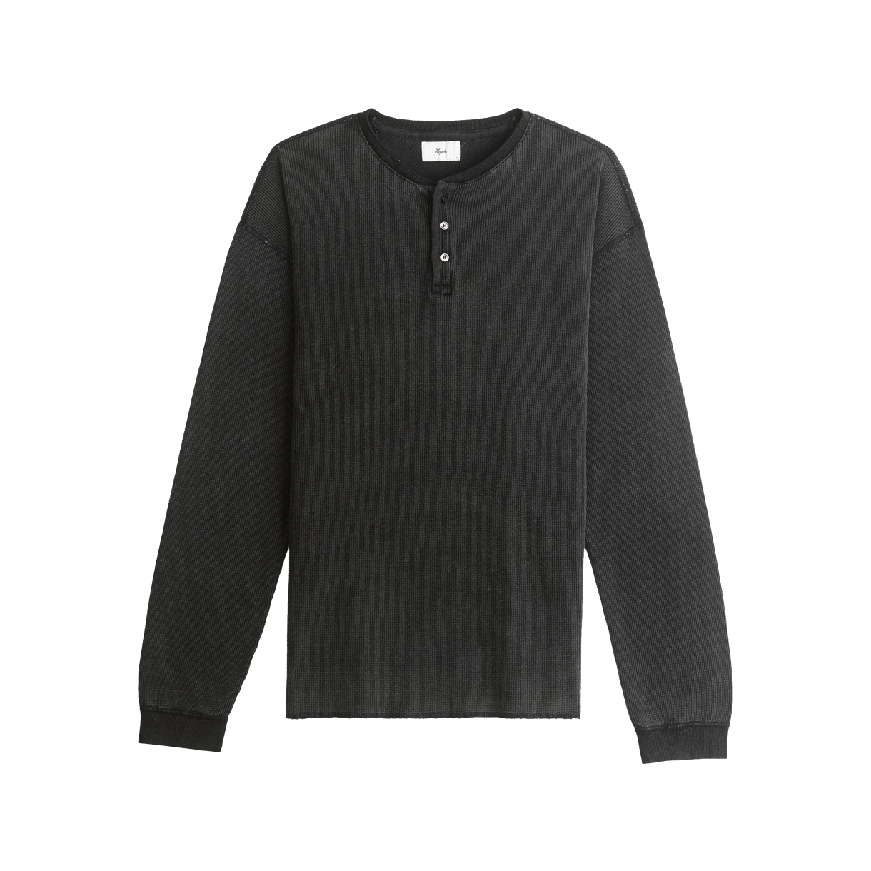 헤이스트 빈티지 써멀 니트 헨리 셔츠 빈티지블랙