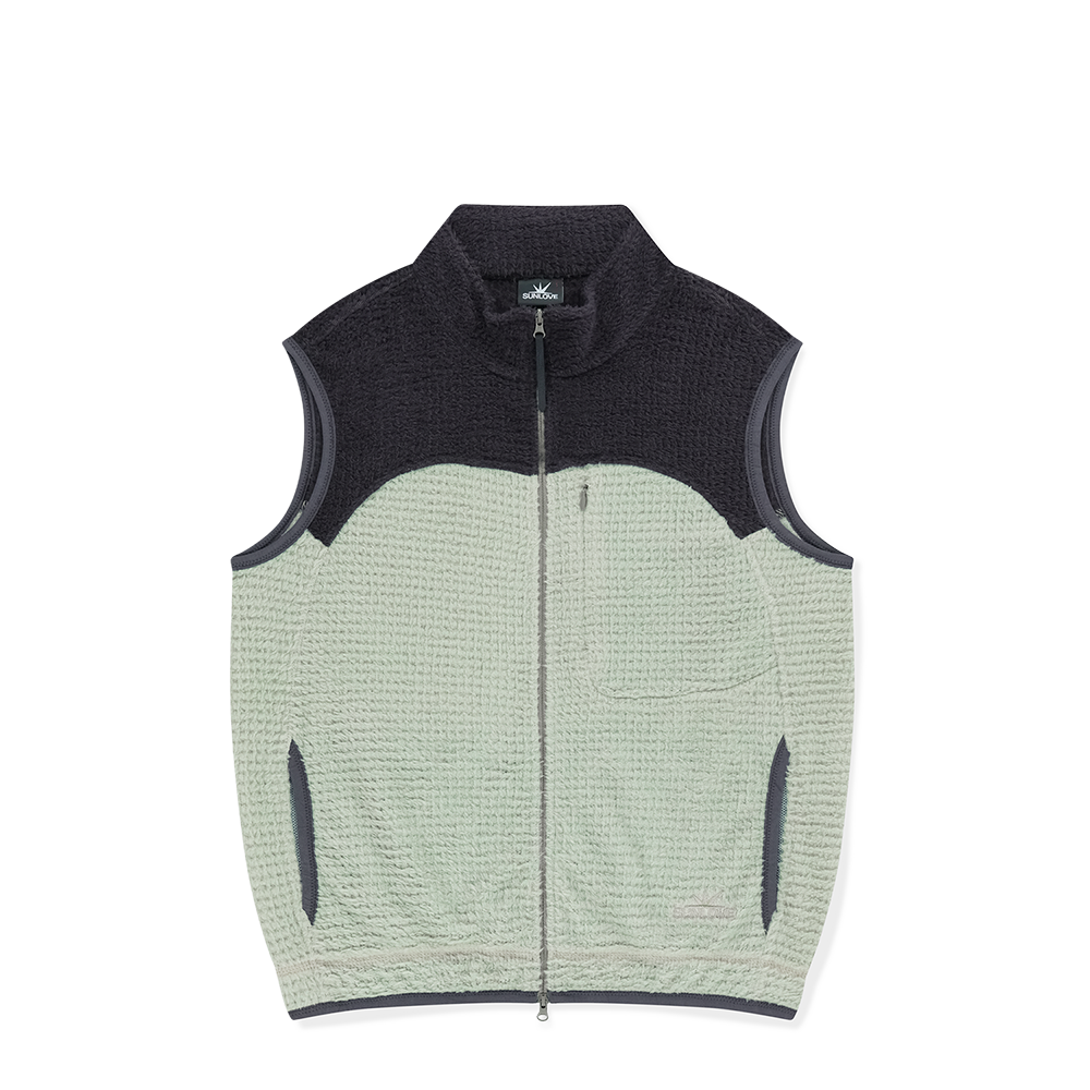 [트리플적립]썬러브 폴라텍 알파 집업 베스트 그린([트리플적립]SUNLOVE Polartec® Alpha® Zip Up Vest Green)