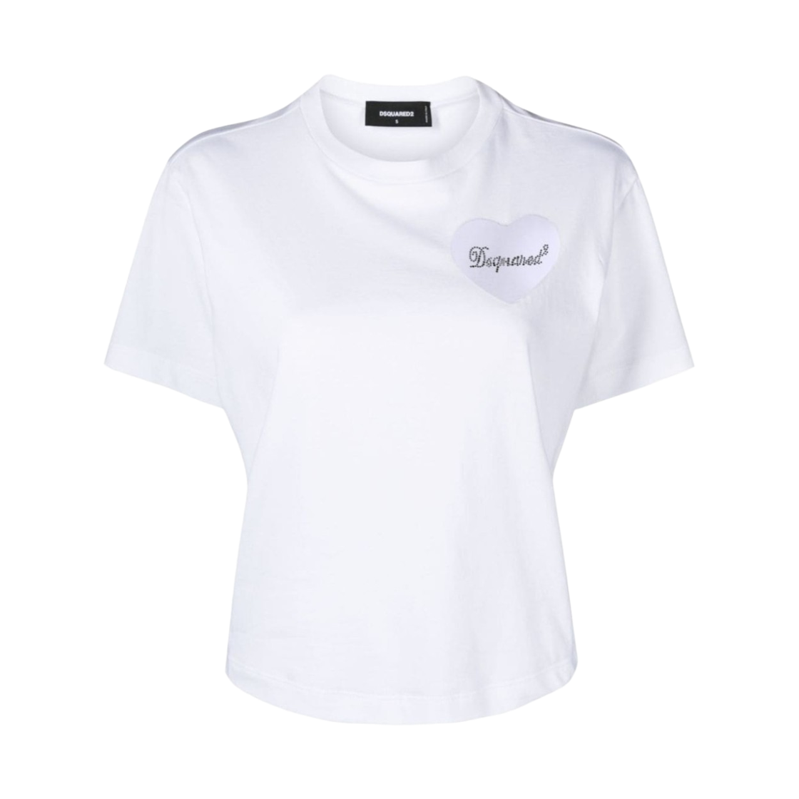 S75GD0382S24662100 (W) Dsquared2 Cotton Soft Heart T-Shirt White