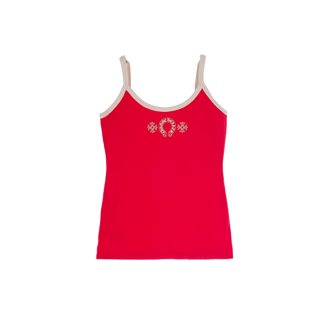 크롬하츠 홀스슈 탱크탑 M 레드/오트밀(5ET1935)(Chrome Hearts Horseshoe Tank Top M Red/Oatmeal)