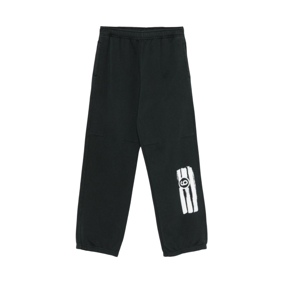 S62KB0236M25004900 (W) MM6 Maison Margiela Elasticated Waistband Straight Pants Black