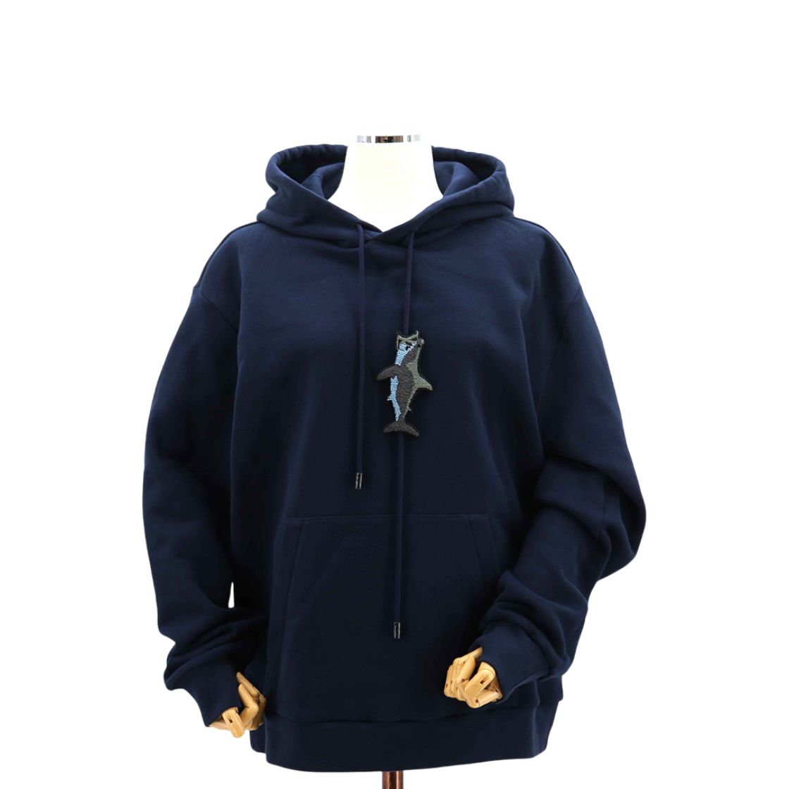 ITCK7PVM6BCH Louis Vuitton Beaded Shark Hoodie 1A8R2S