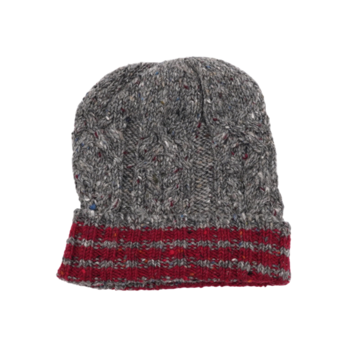 ITOGK3G86GLU Thom Browne Gray Knit Beanie