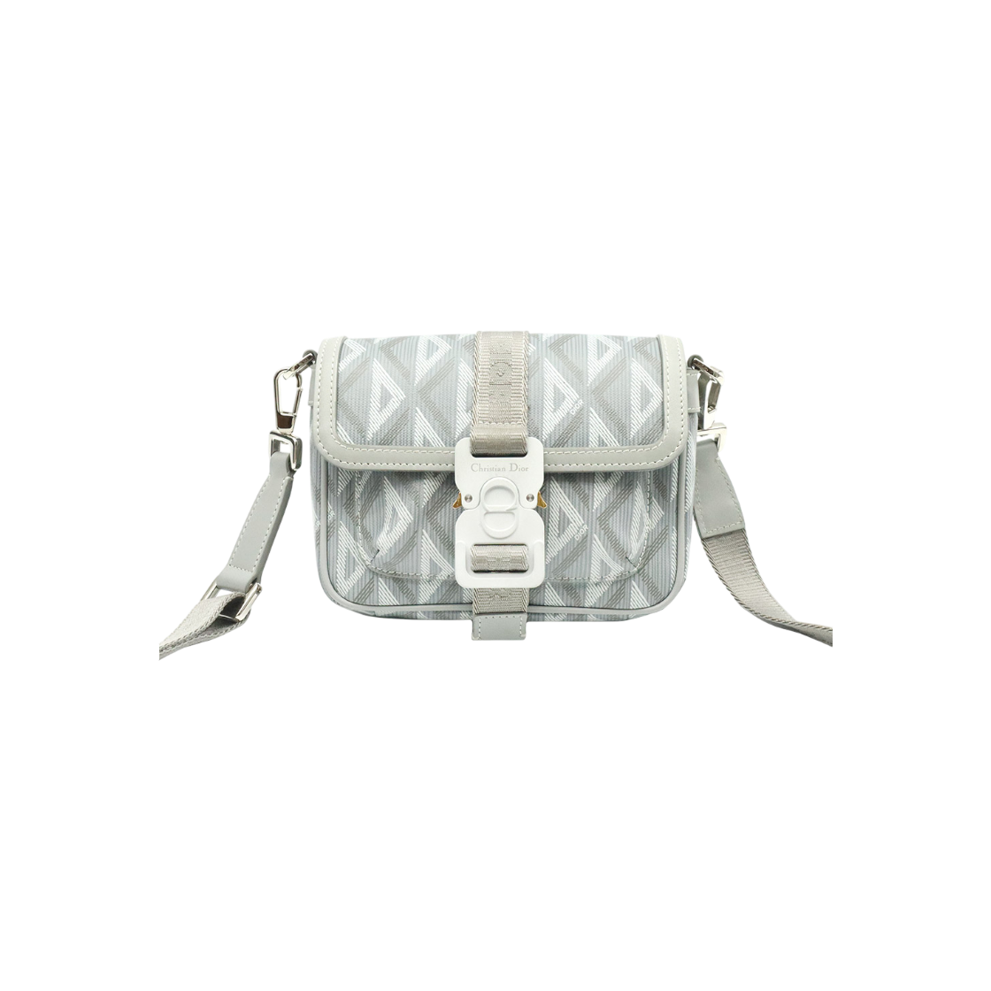 디올 2ESCA458CDP_H42E 그레이 다이아몬드 캔버스 히트 더 로드 미니 크로스백(Dior Gray Diamond Canvas Hit the Road Mini Crossbody Bag)