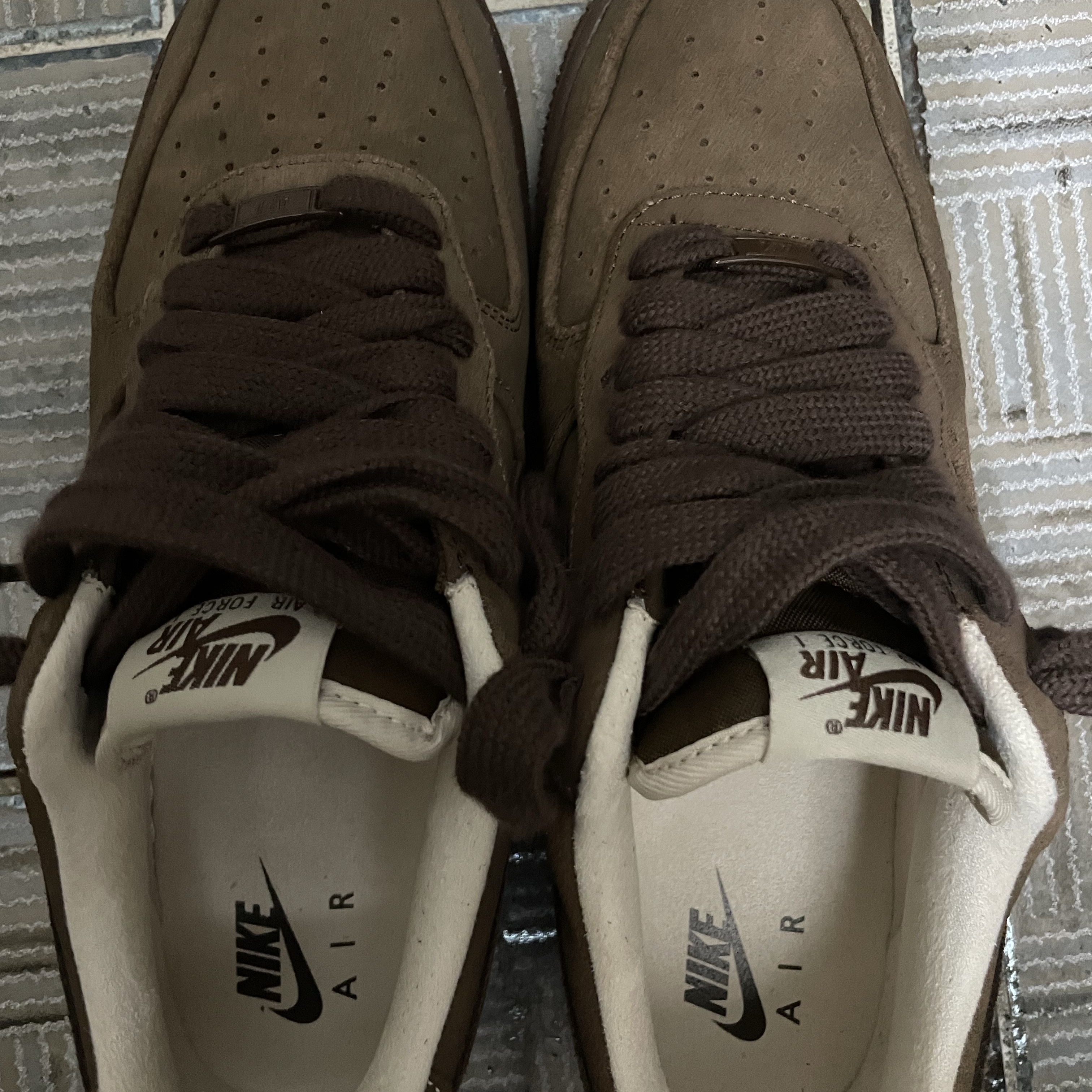 (W) Nike Air Force 1 '07 Cacao Wow 착용 스타일 - 2