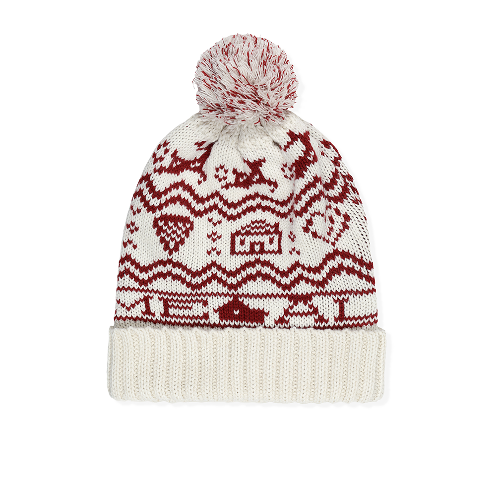 SL253KHWBE93IV [트리플적립]SUNLOVE <HOME ALONe> Pom Beanie Ivory