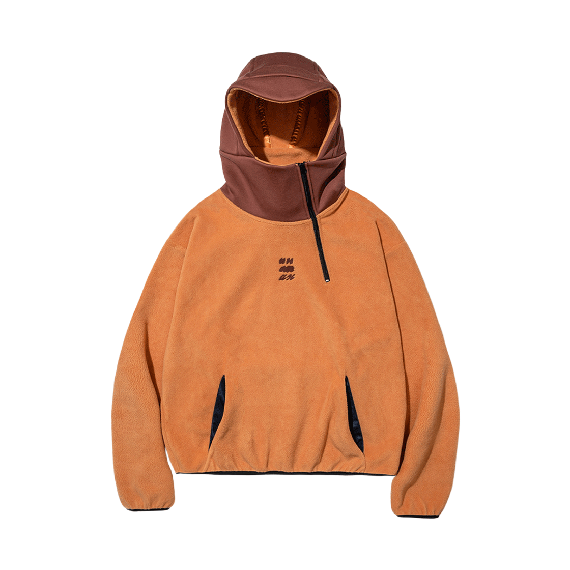 BEEHFWSW03BN Express Holiday Cloud Symbol Pleece Anorak Brown