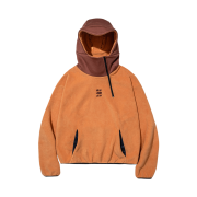 Express Holiday Cloud Symbol Pleece Anorak Brown