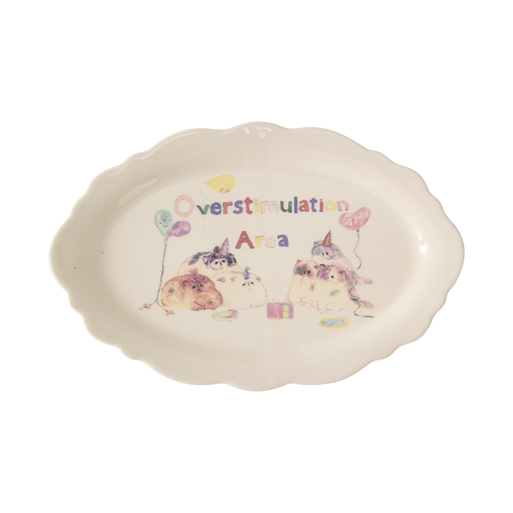 유쓰배쓰 X 못카 세라믹 트레이_벌룬 캣(YB X Motka Ceramic Tray_Balloon Cat)