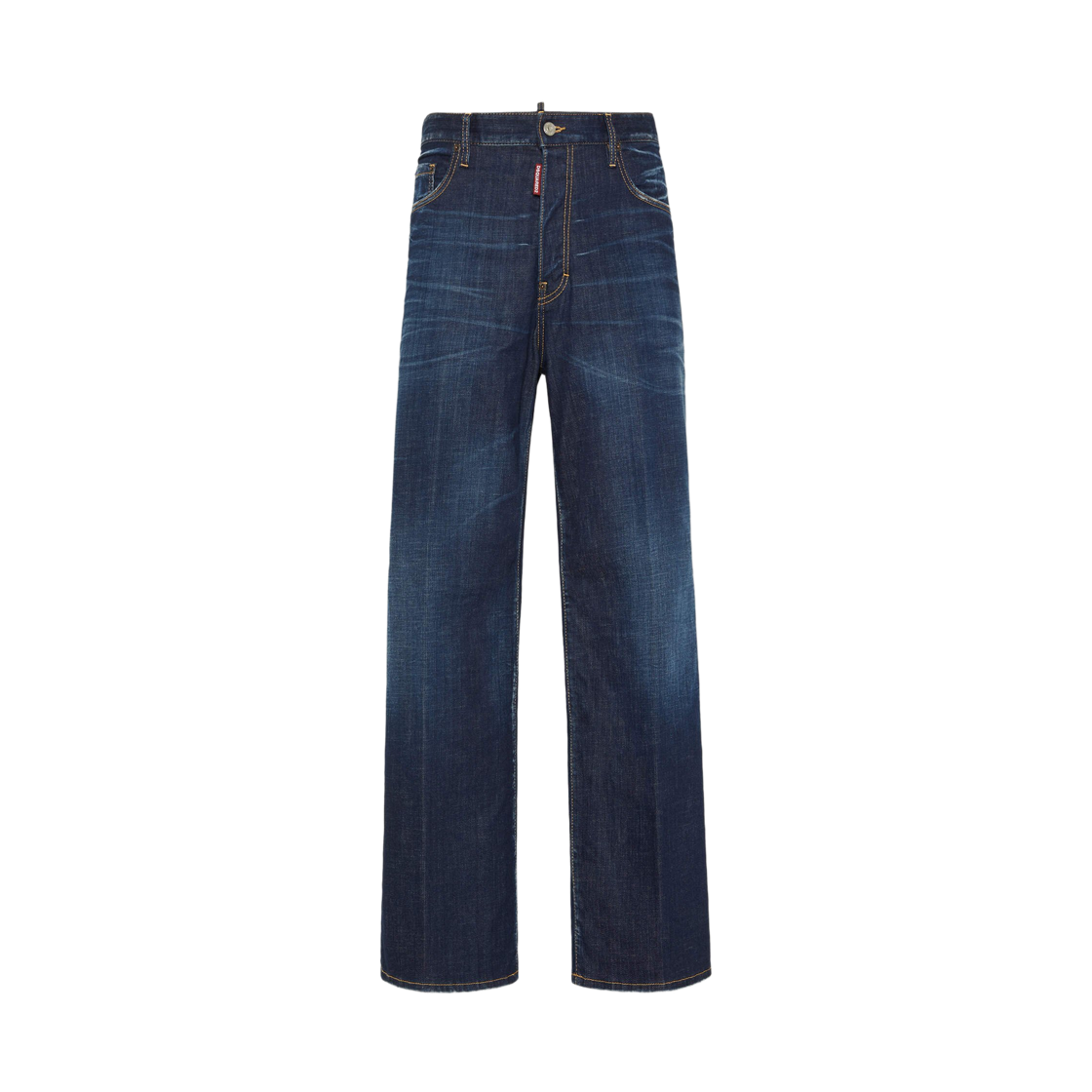 S74LB1715D30010470 Dsquared2 Dark Clean Wash Loose Jeans Blue