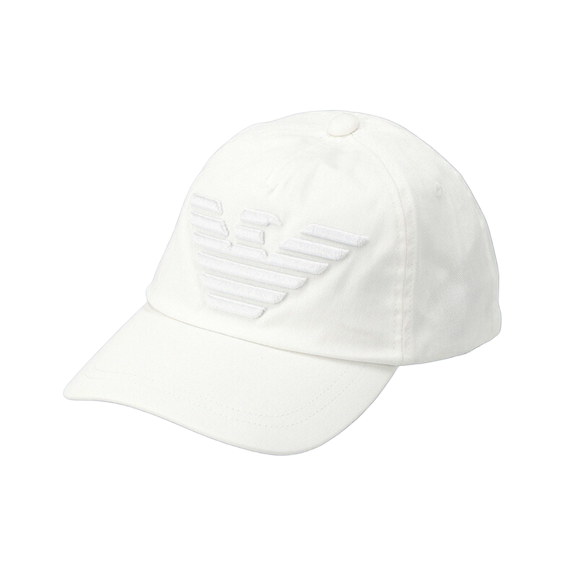 627522CC99500010 Emporio Armani Cotton Eagle Logo Embroidered Baseball Cap White