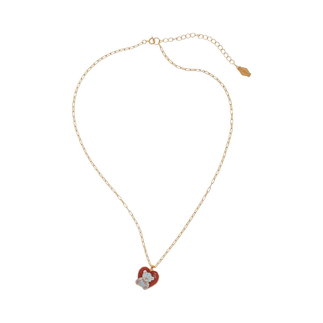 TBH52GHMN019GDON TOWTOW.ARCHIVE Tinted Bear Charm Necklace Gold