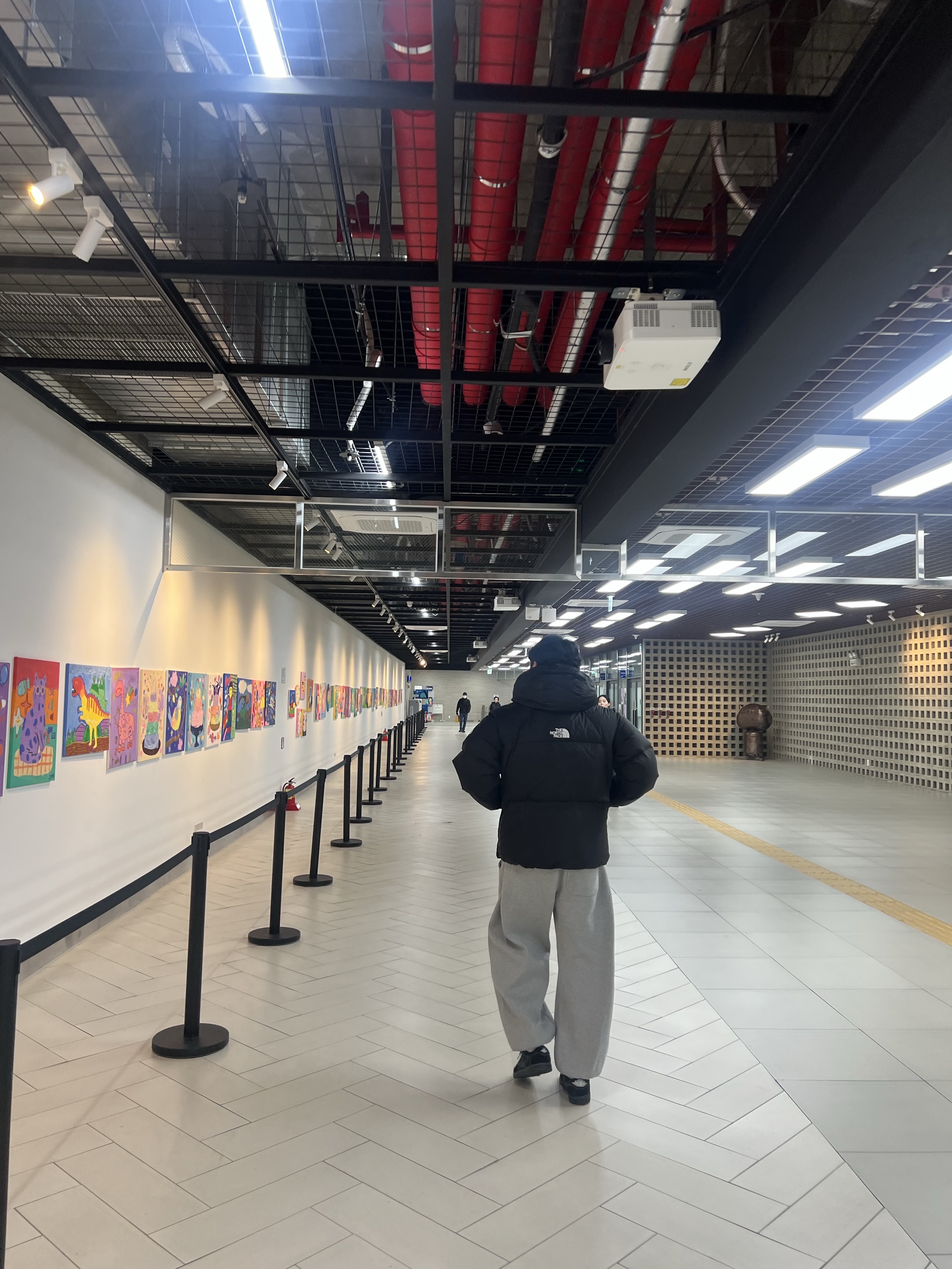 The North Face White Label Project Down Jacket RDS Black - 25FW, Undermycar Mu.03 Anti Fxxking Logo Play Oversized Sweat Jogger Melange Gray 착용 스타일 - 2
