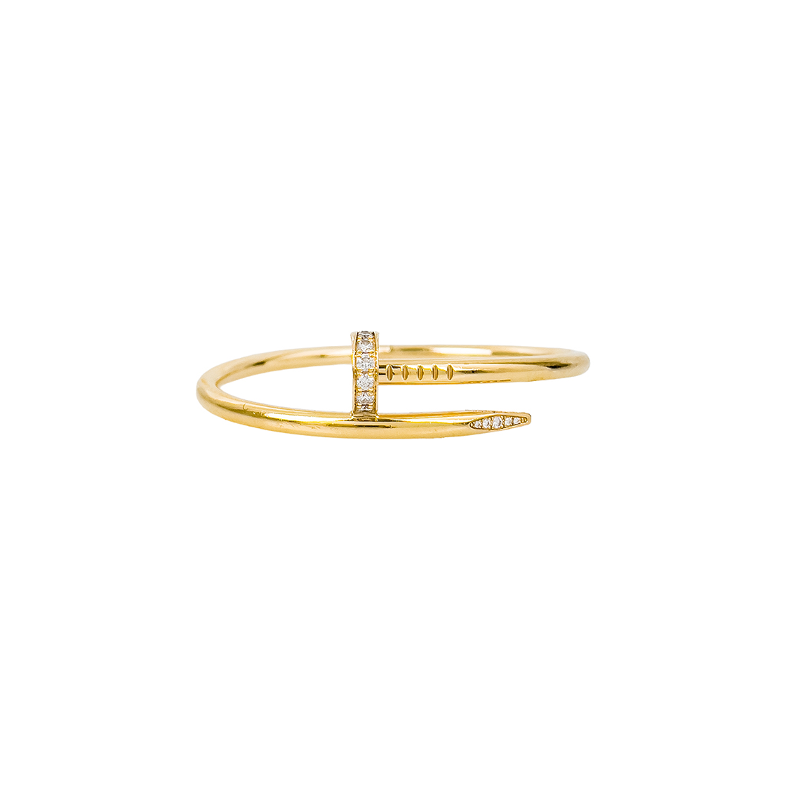 ITP27A6V3LTS Cartier Juste un Clou Bracelet Size 15 18K Yellow Gold with Diamonds (5ET1864)