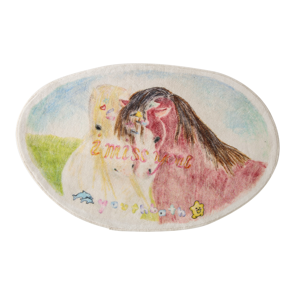 유쓰배쓰 홀스 그래픽 배쓰 매트(YOUTHBATH Horse Graphic Bath Mat)