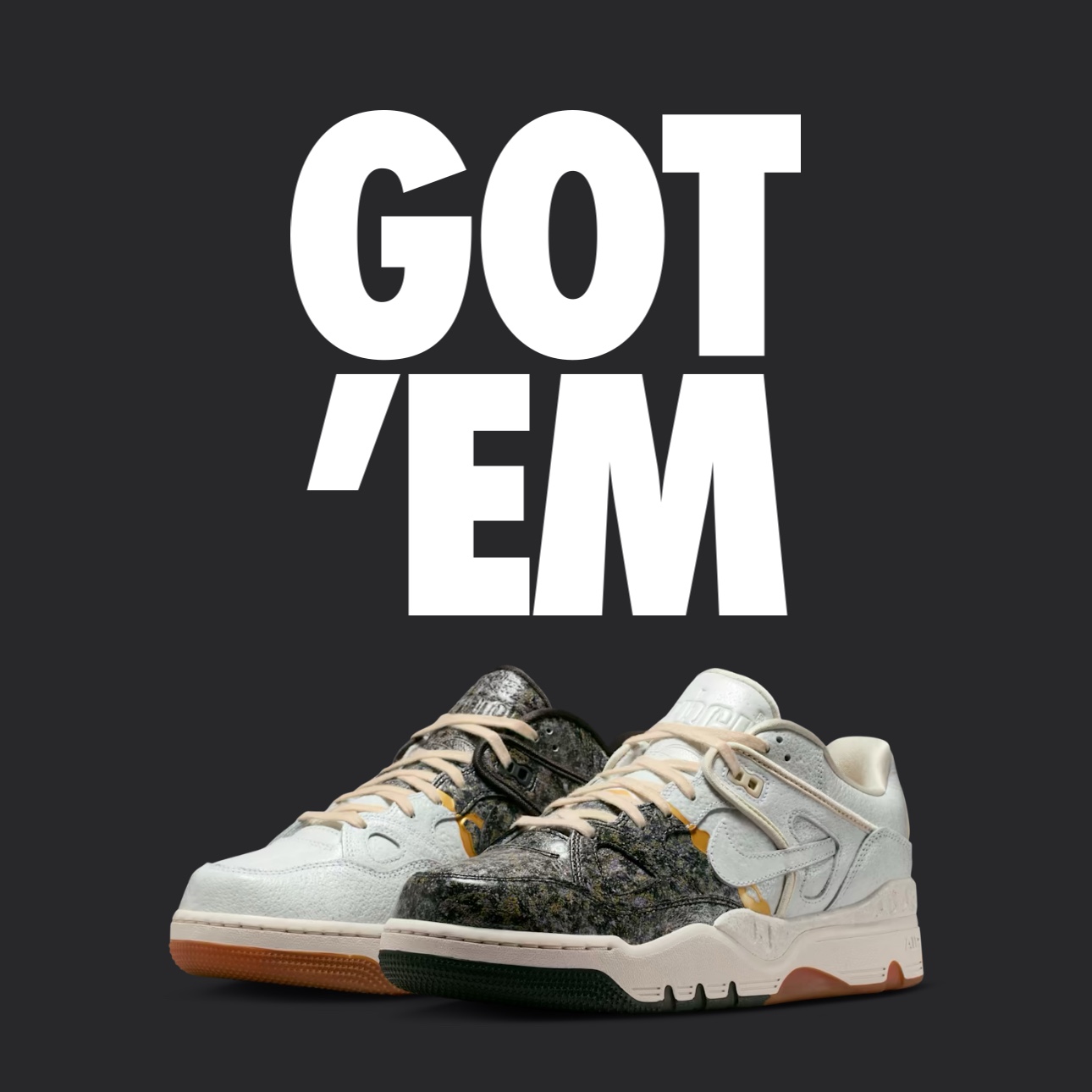 Nike x Nigo Air Force 3 Low Phantom and Night Stadium 착용 스타일