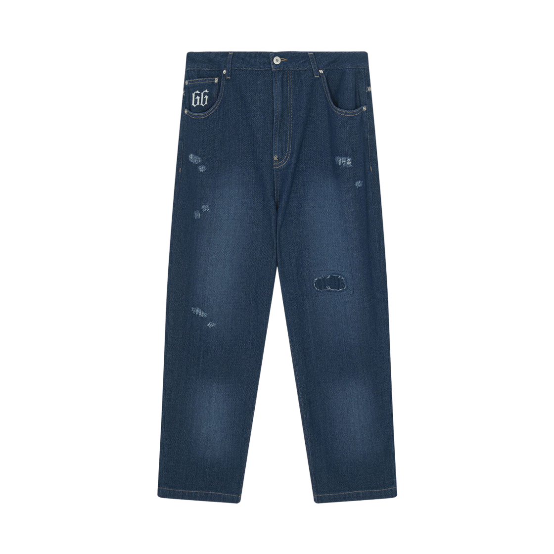 IG25FBT019IN INSANE GARAGE Insane Sashiko Denim Pants_Indigo