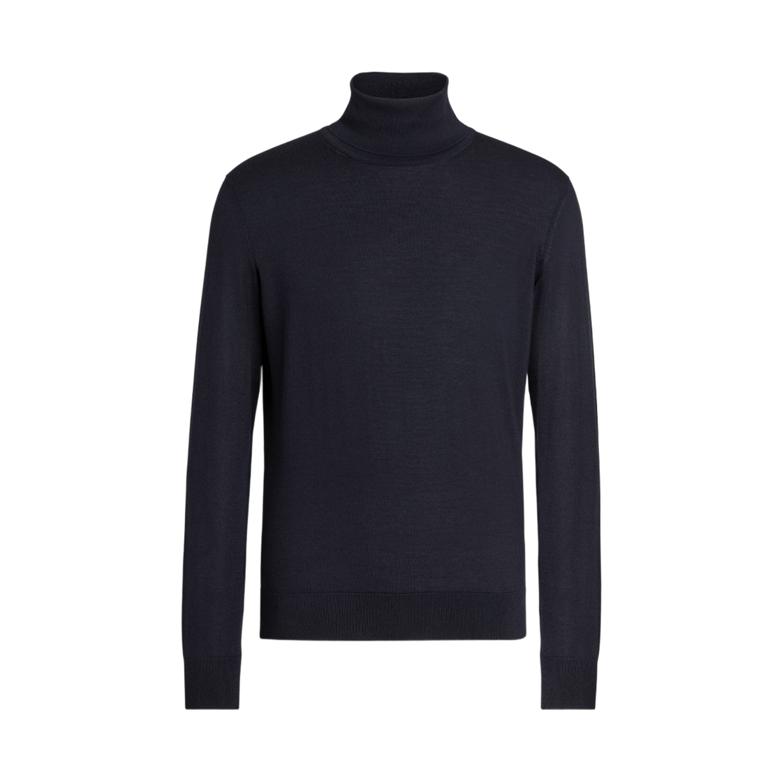 E8J00-120-B98 Zegna Cashseta Turtleneck Navy Blue Melange