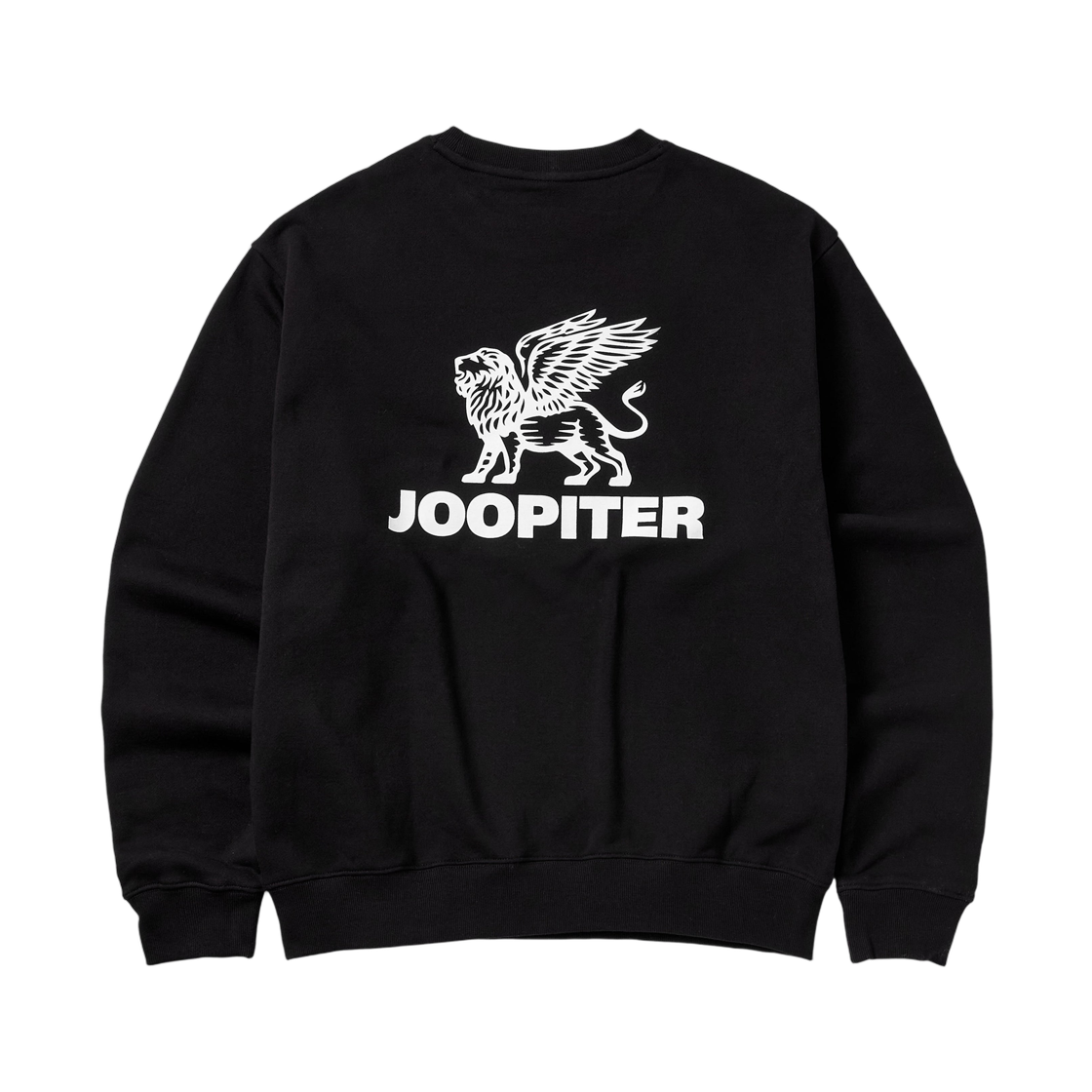 주피터 자수 로고 크루넥 스웨트셔츠 블랙(Joopiter Embroidered Logo Crewneck Sweatshirt Black)