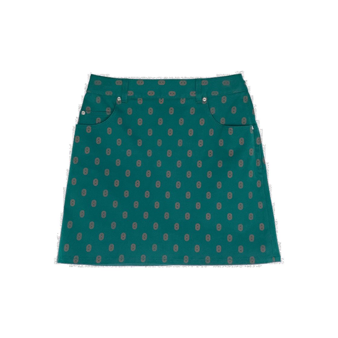 IT3JON2AVPKS Hermes Chandal Denim Mini Skirt 36 Berthe Oya