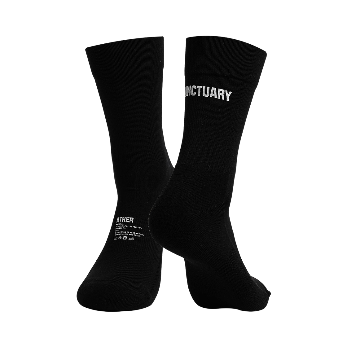 타스 에테르 나일론 러닝 삭스 블랙(TAS Ether Nylon Socks Black)