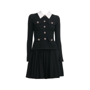 Self Portrait Women Tailored Knit Mini Dress Black - 26SS