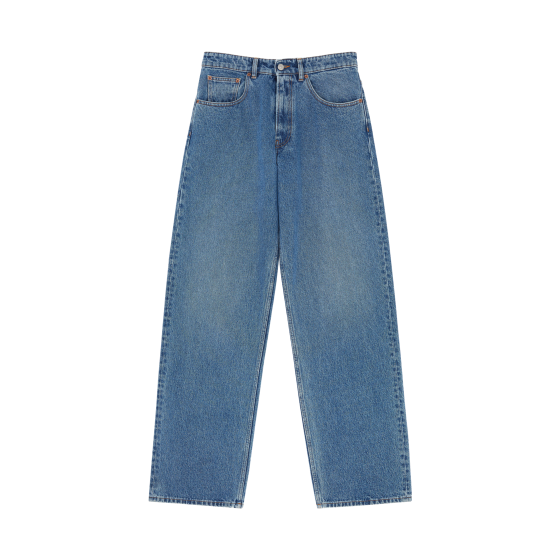 SH0LA0023M30018967 MM6 Maison Margiela Wide Leg Jeans Blue