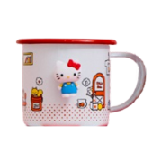 Sanrio x Crow Canyon Hello Kitty Mug & Magnet Set Red (1 Blind Magnet)