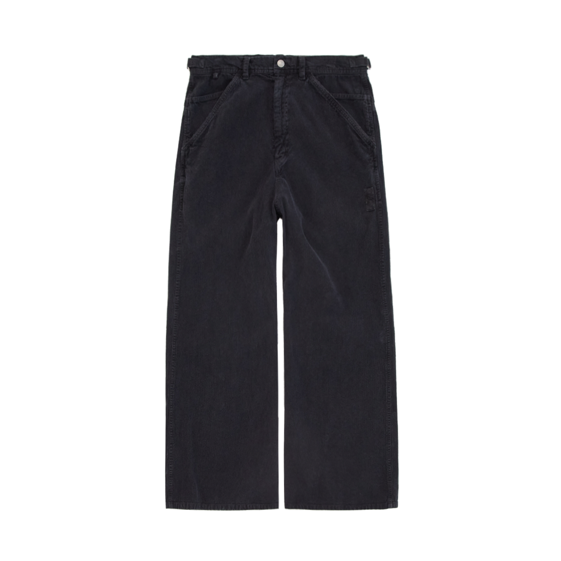 PL5LPT1033AB Polyteru Corduroy Narrow Pants Purple Charcoal