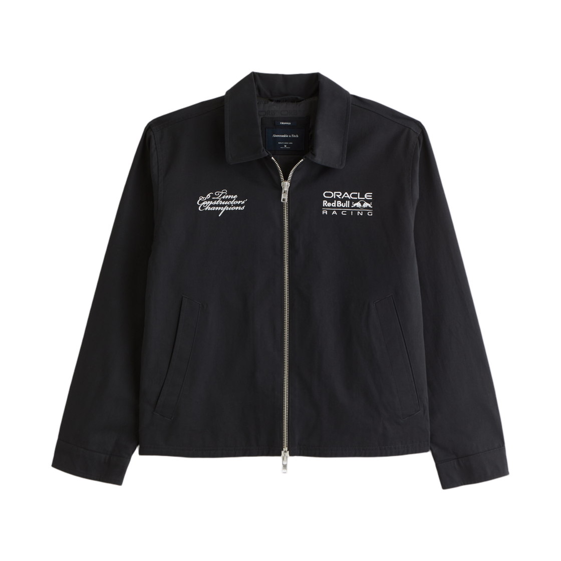 레드 불 레이싱 x 아베크롬비 앤 피치 크롭 집 자켓 블랙(Red Bull Racing x Abercrombie & Fitch Cropped Zip Jacket Black)