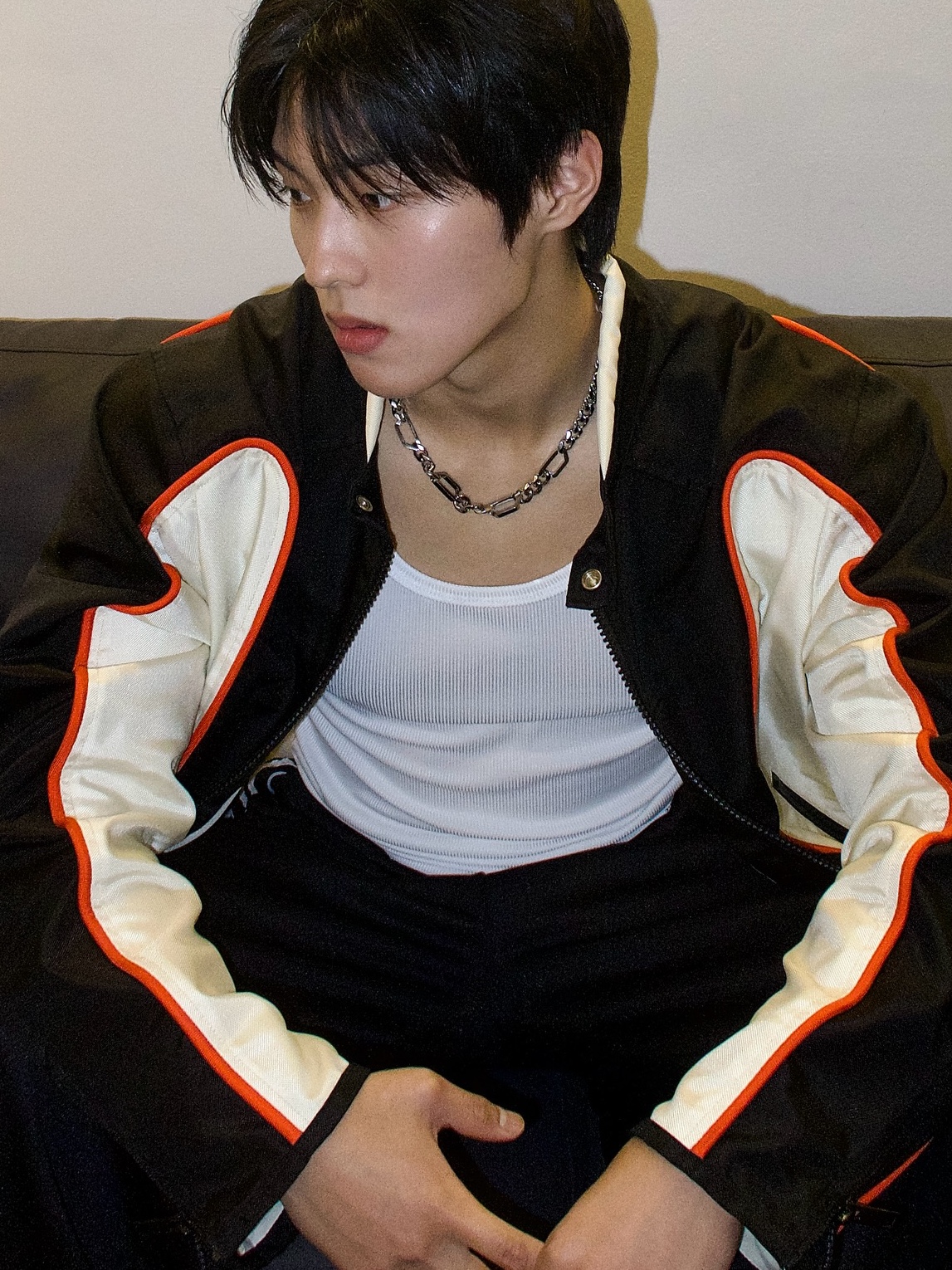 Diesel Dx1626040 Stainless Steel Chain Necklace Silver 착용 스타일