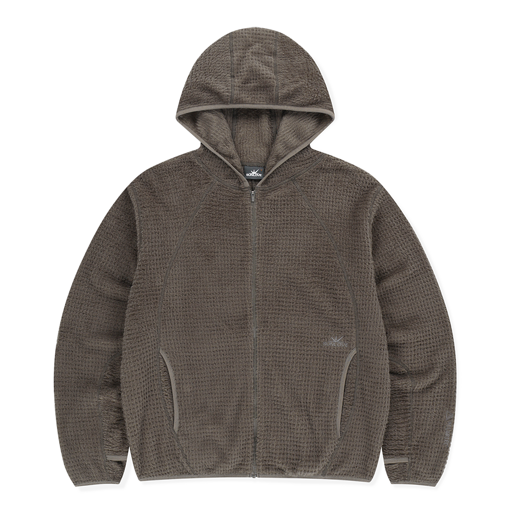 SL253FSWHZ01BR [트리플적립]SUNLOVE Polartec® Alpha® Zip Up Hoodie Brown