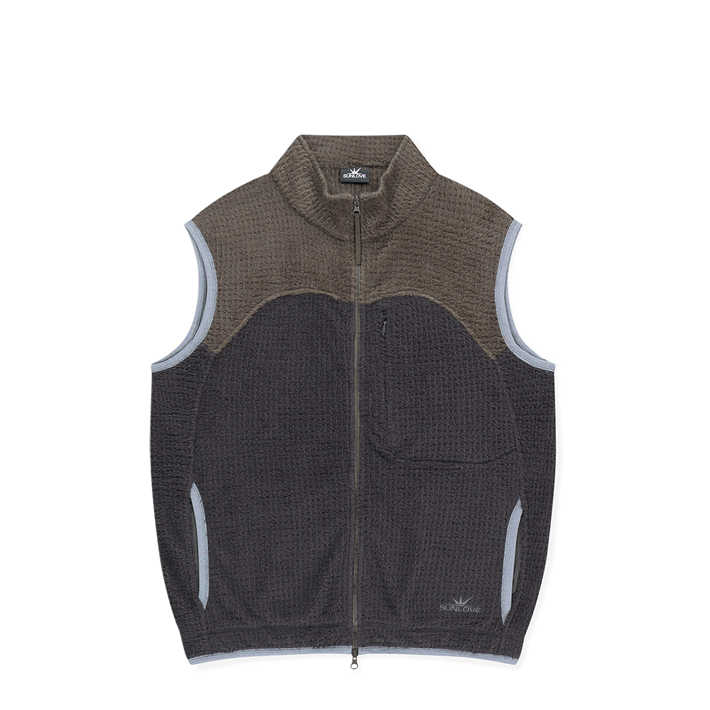 SL253FOWVL01CH [트리플적립]SUNLOVE Polartec® Alpha® Zip Up Vest Charcoal